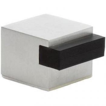 Tope de Puerta Cuadrado Adhesivo Inoxidable 25 x 25 mm