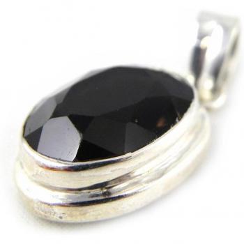 Elegant Smoky Topaz Silver Charm