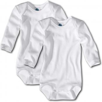 Langarm-Body PURE BASIC 2er-Pack in white