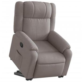 VidaXL Relaxsessel Taupe mit Aufstehhilfe Stoff