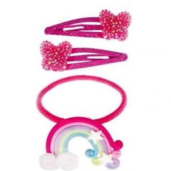 Farbenfrohes Flair: Rainbow Tie & Butterfly Charm Trio (88054)