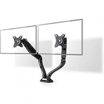 Dual Screen Desk Support NEDIS Full Motion Nero 10-32”