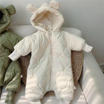 Blouse chaude à capuche ours pour tout‑bébé