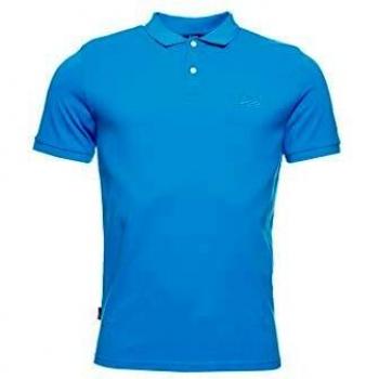Blue Electric Polo Bio‑Coton Superdry M
