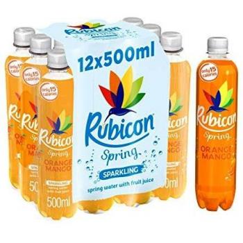 Rubicon Mango Sparkling Spring Water 500ml