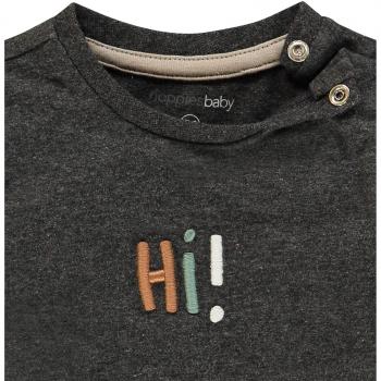 Noppies Baby-Jungen Langarmshirt B Tee Slim ls Palmetto, Charcoal Melange