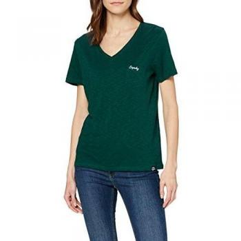 Superdry OL Essential Vee tee Camiseta Verde Talla 14 Mujer
