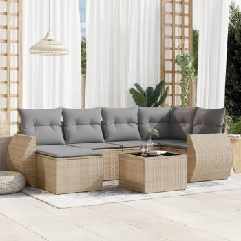 Conjunto Sofás Maison 7 Piezas y Cojines Beige