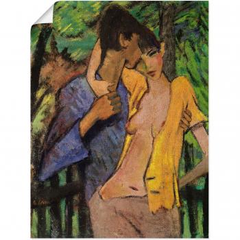 Artland Wandbild »Liebespaar. 1919«, nostalgisches Paar, (1 St.), als Leinwandbild, Poster in verschiedenen Größen