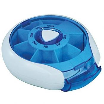 Blue Weekly Medication Organizer