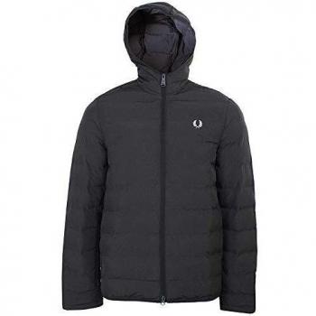 Giacca Invernale a Cappuccio Fred Perry Uomo Nero XL – Piuma