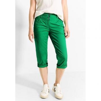 Cecil Pantalon Femme Papertouch 3/4 Vert