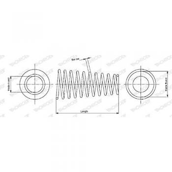 Ressort d'amortisseur MONROE SP2509