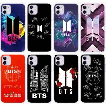 Cover BT12 BTS per Samsung A04, A14, A23, A34, A54, M23, M33, M52, M53 – Trasparente con Tinta Iris