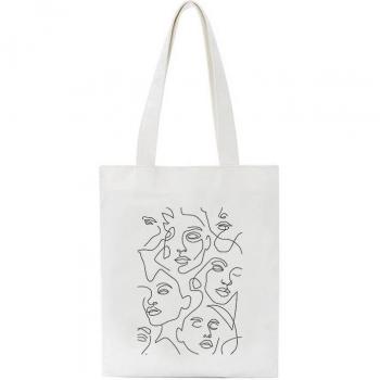 Mochila de Lona Estilo Abstracto