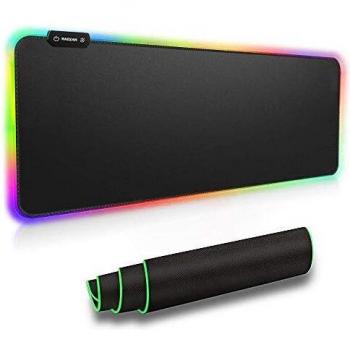 RAGZAN RGB-LED-Mauspad für PC & Spiele – 800 x 300 mm, rutschfeste Gummibasis