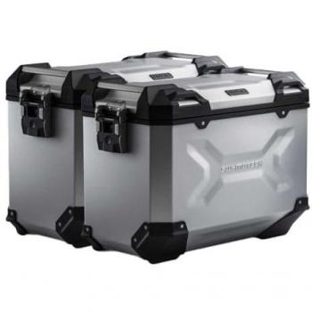 SW-Motech Trax Adv 45/37 l. Aluminio Plateado para Ducati DesertX (22-)