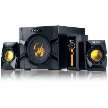 Schwarzes Desktop-Sound-System: Genius SW‑G2.1