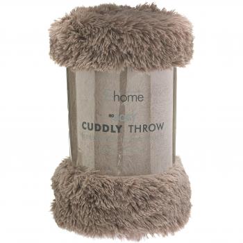 Catherine Lansfield Snuggle Up 150 x 200 cm Throw Natural