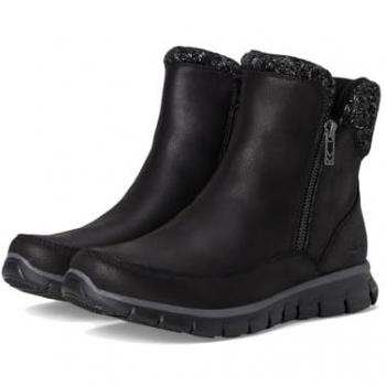 Botas Cortas al Tobillo Skechers Synergy para Mujer, color Negro, talla 39 EU