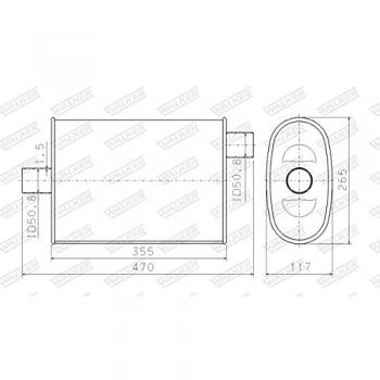 Walker 14881 Silenziatore Centralizzato Universale