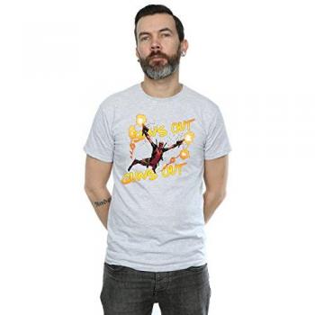 Marvel Deadpool Sun's Out, Guns Out T-Shirt – Grey – XL