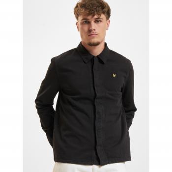 Lyle & Scott Men's Washed Drill Black Overshirt Jacket