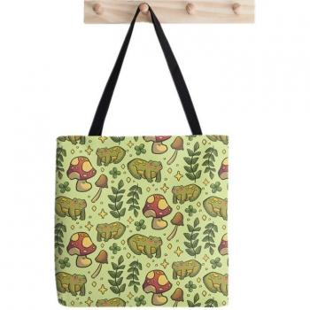 Lady's Sun Frog Shopping Tote