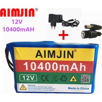 Batería de Litio 12V 10400mAh con Cargador y Sistema de Protección