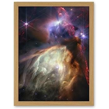 NASA James Webb Space Telescope: Rho Ophiuchi Cloud – 18×24 Framed Art