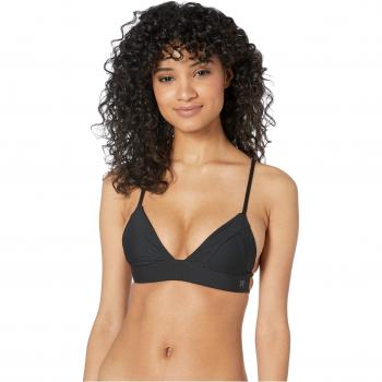 Hurley Haut de Maillot de Bain Bralette Surf Femme, Noir, FR : L