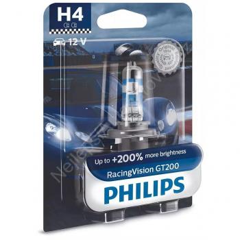 PHILIPS Glödlampa H4 RacingVision GT200