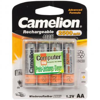 Camelion Akku 1,2V 2500mAh Mignon AA HR6 NiMH + Transportbox