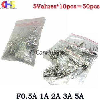 Kit de Protección con Fusibles de Vidrio Soplado Rápido y Pin – 5 Resistencias (0