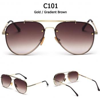 JackJad Gradient Lens Pilot Sunglasses
