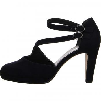 Gabor 21.370‑43 Damen Pumps – Blauer Ledermock mit 80 mm Absatz, EU 42