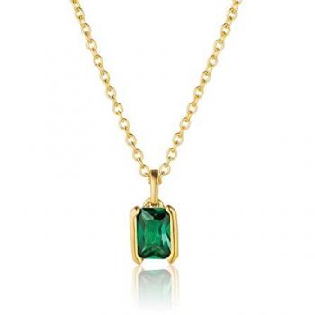 Collier Roccanova Sif Jakobs 925 Argent avec Plaquage Or Jaune 18 Carats, Longueur Variable 45 cm