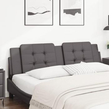 Cuscino per Testiera Grigio 180 cm in Similpelle