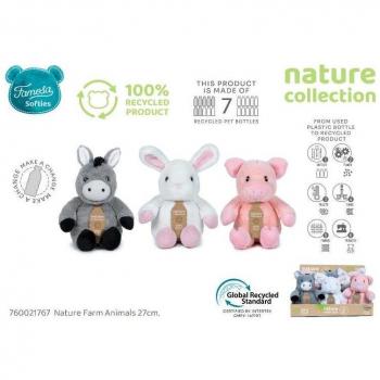 Peluche Nature Farm Animals 27cm Varios Modelos