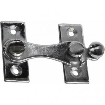 EDM Aldabilla para puerta EDM Forma de H Acero 8 cm Derecha Cromado