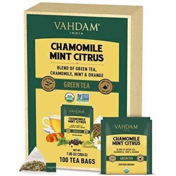 VAHDAM Chamomile Mint Citrus Green Tea