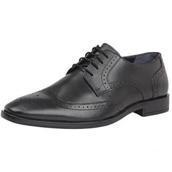 Lotus Milton Black Leather Brogues for Men