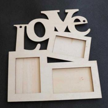 Snowy Gem Wooden Love Frame