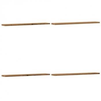 Estantes de pared 4 uds madera roble Sonoma 60x10x1,5 cm