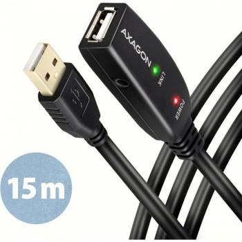 AXAGON ADR-215 Actieve USB 2.0 A-M naar A-F verlengkabel 15 meter
