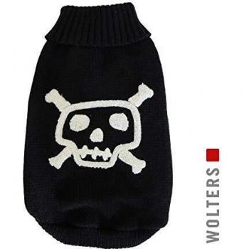 Wolters Hundepullover Totenkopf schwarz
