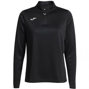 Joma Damen Running Night Sweatshirt Halbzip Schwarz M