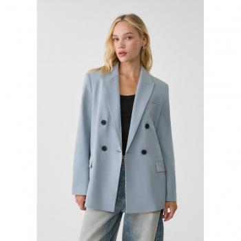 Double-breasted Blazer in Sky Blue