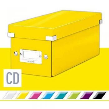 Scatola per archiviazione CD Leitz, Gialla, Click & Store, 60410016