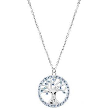 Collar Árbol de la Vida de Plata Lotus Silver LP3708-1/4 con Acabado Brillo y Diseño Arcoíris para Mujer